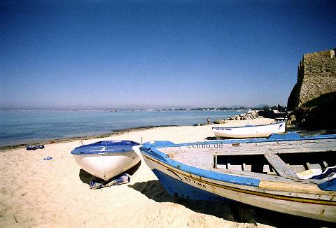 Boote am Strand