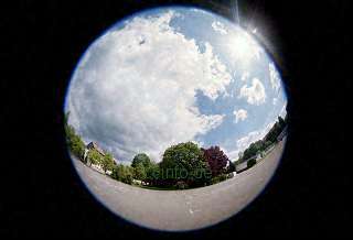 Aufnahme mit Fish Eye 8 mm